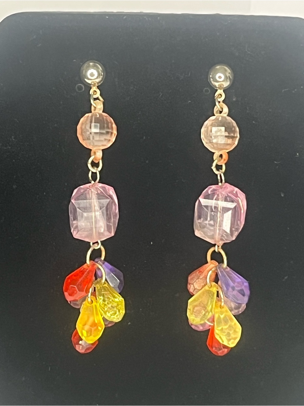 Multicolor Bead Drop Dangle Earrings - Women Jewelry